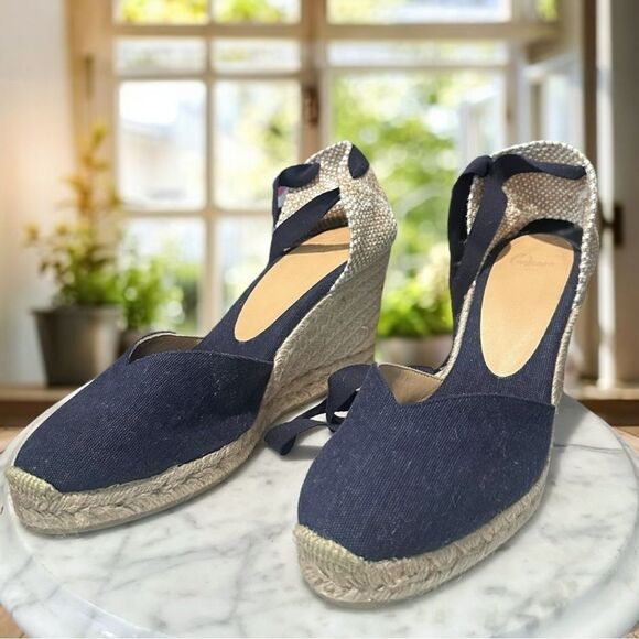 Castañer Jute Espadrille Handmade In Spain Platform Wedges Size 41 - Picture 15 of 16